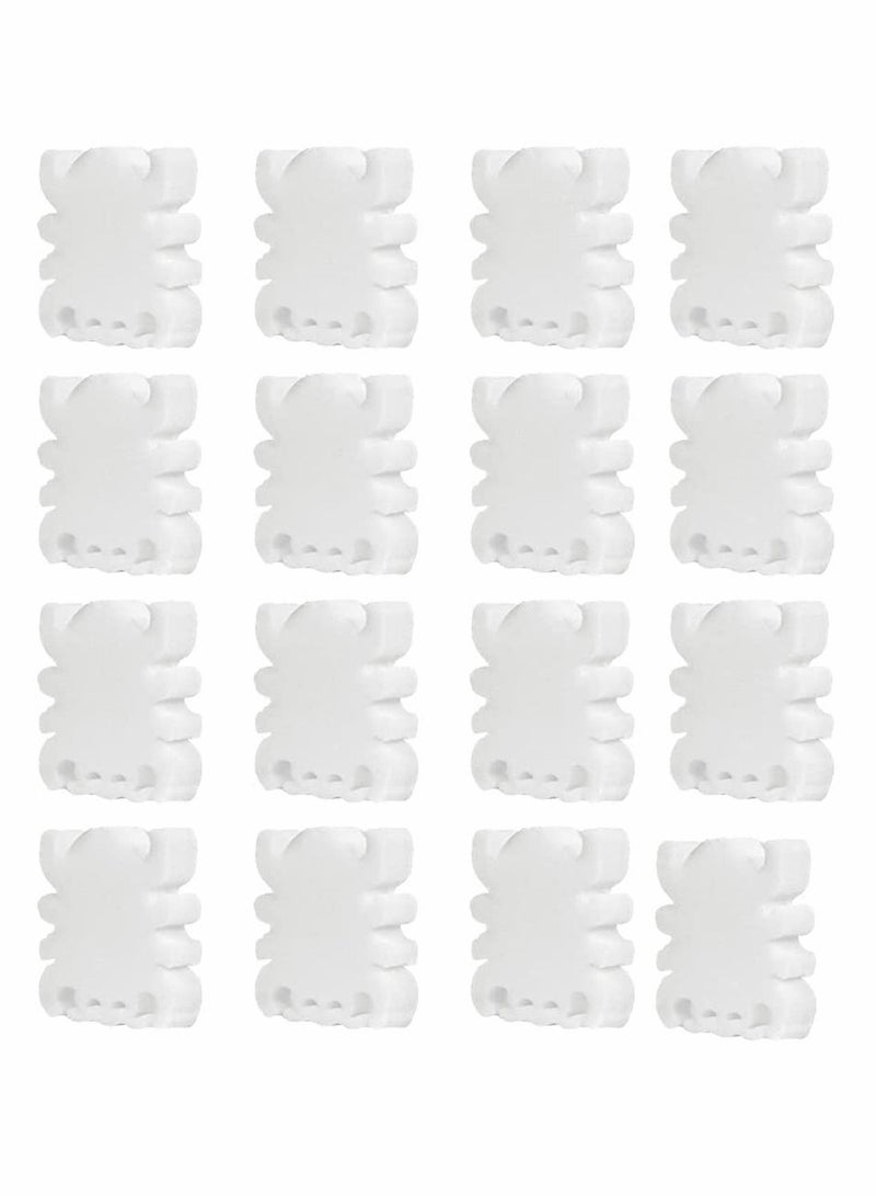 Y&D Oil Absorbing Scum Sponge for Hot Tub Spa Swimming Pool Reusable Absorbs Slime Grime and 16 Pcs (White Spider) - Image 1