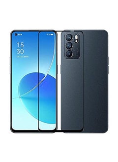 9D Tempered Glass Screen Protector For OPPO Reno 6 5G Black/Clear