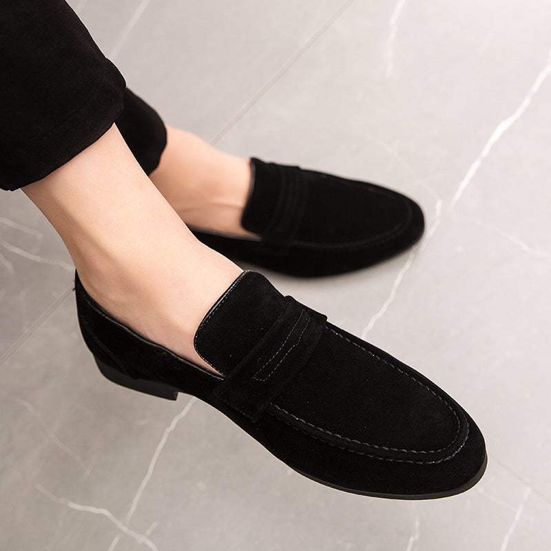 2023 Autumn New British Men'S Casual Leather Shoes Pointed Toe Slip-On Korean Fashion Stylist Slip-On Fashion Shoes - Image 2