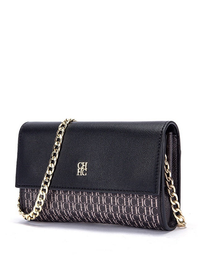 CH CH CHCH Women's Fashion Trendy Crossbody Bag - Exquisite Compact Polyvinyl Chloride Shoulder Bag - Image 1