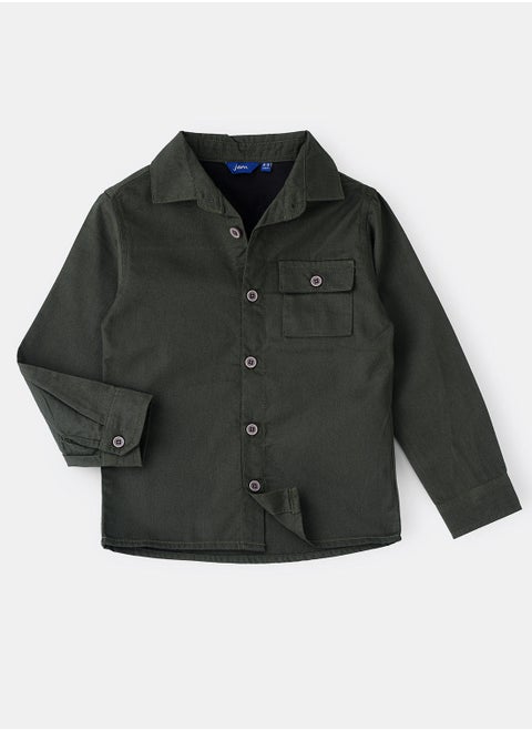 Woven shirt with pocket