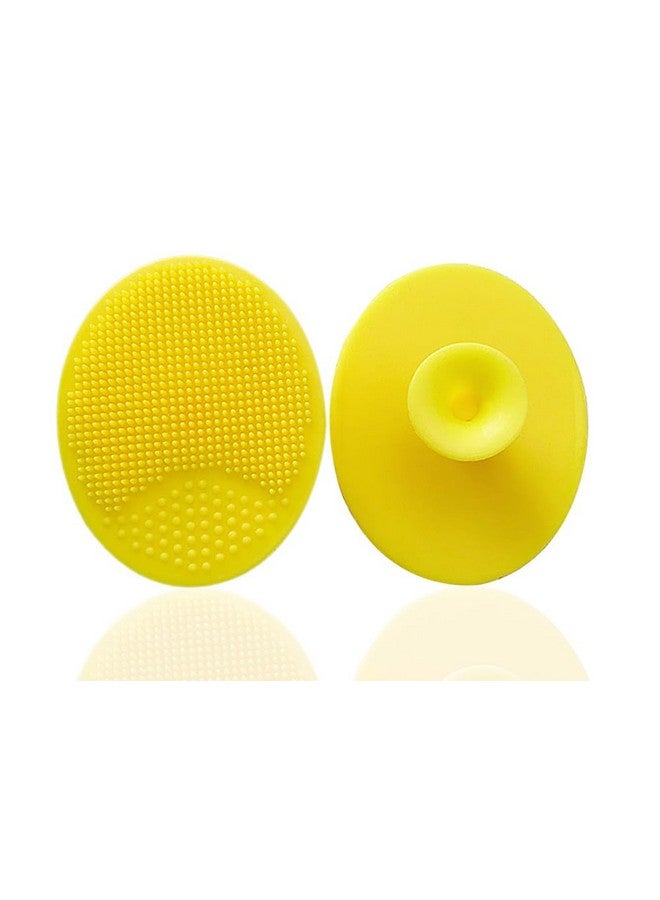 Molylove Baby Hair Brush with Wooden Handle and Comb Set for Newborns & Toddlers | Natural Soft Goat Bristles l Wood comb l Yellow Silicone Brush| Ideal for Cradle Cap (3PCS) - Image 3