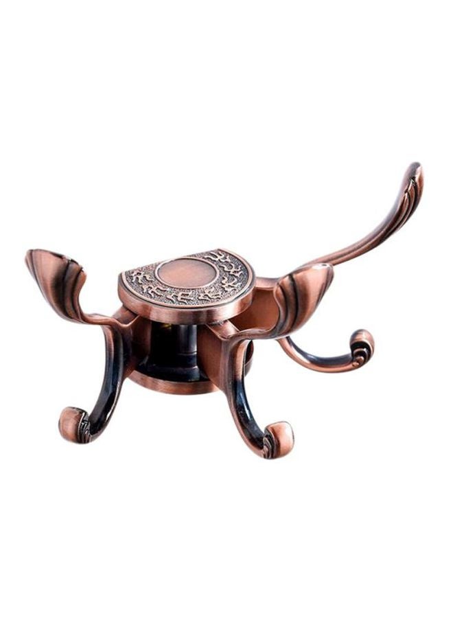 Wall Hanger With 3 Hooks Bronze 4.5x9.5cm - Image 1