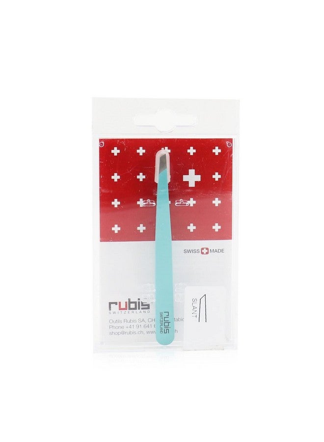 Rubis Ubis Tweezer Slanted Tip Stainless Steel Satin Blue - Image 1