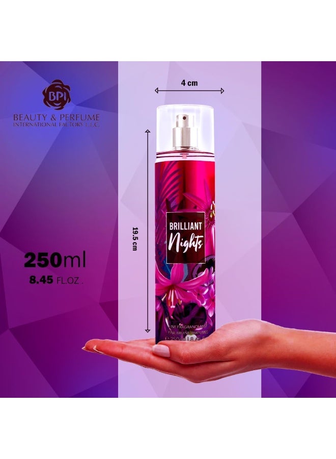 BPl Brilliant Nights Fragrance Mist Women 250ml - Image 5