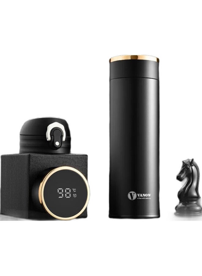 Vanow Insulated Mug With Smart Temperature Measurement, 316 Stainless Steel, Portable, Customizable Engraving For Men And Women, Tea Cup, Doctor'S Day Gift - Image 1