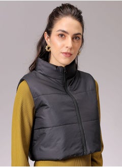 Freehand Women Regular Fit Solid Quilted Jacket  - Image 4