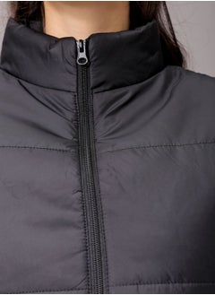 Freehand Women Regular Fit Solid Quilted Jacket  - Image 5