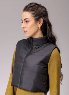Freehand Women Regular Fit Solid Quilted Jacket  - Image 3