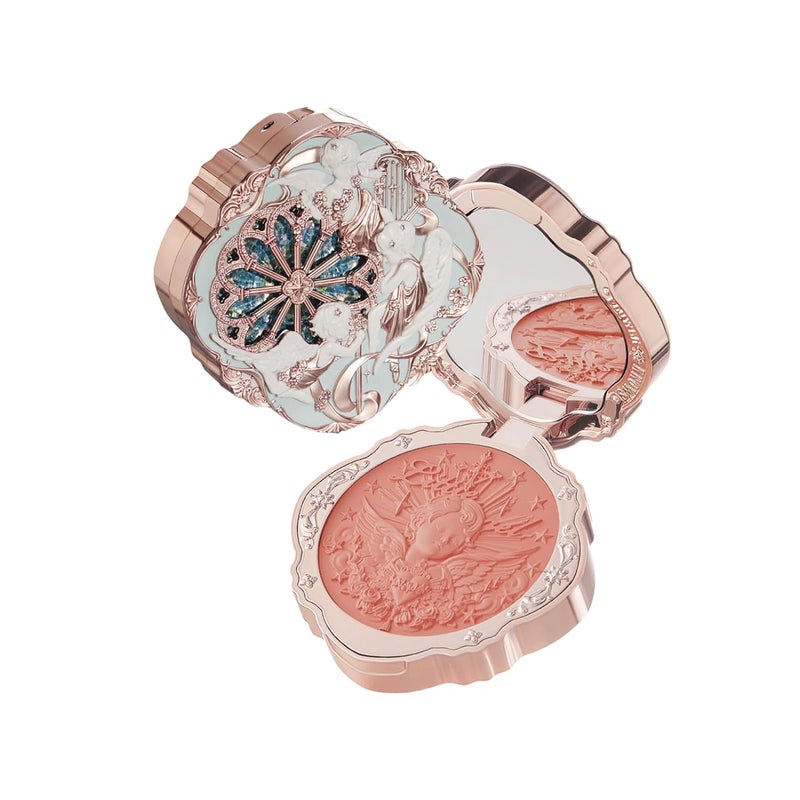 Flower Knows بلوش كريم الملاك الصغير من فلاور نوز - قابل للبناء والدمج لمكياج الخدود ناعم وطويل الأمد للفتيات والنساء 03 شاعر الجنة 6 جرام