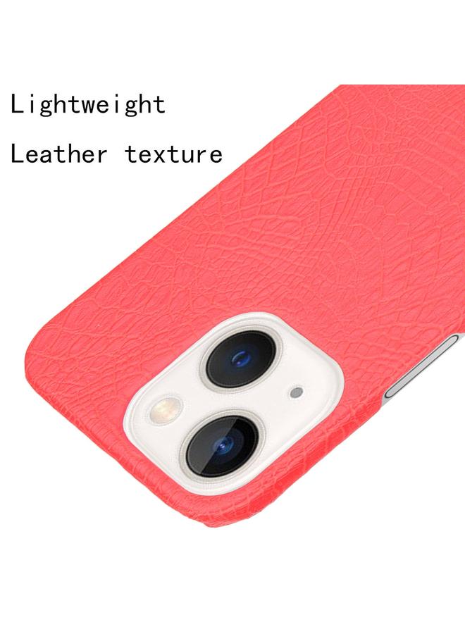 زبون جراب لهاتف iPhone 13 مصنوع من جلد التمساح PU + جراب هاتف PC - Image 5