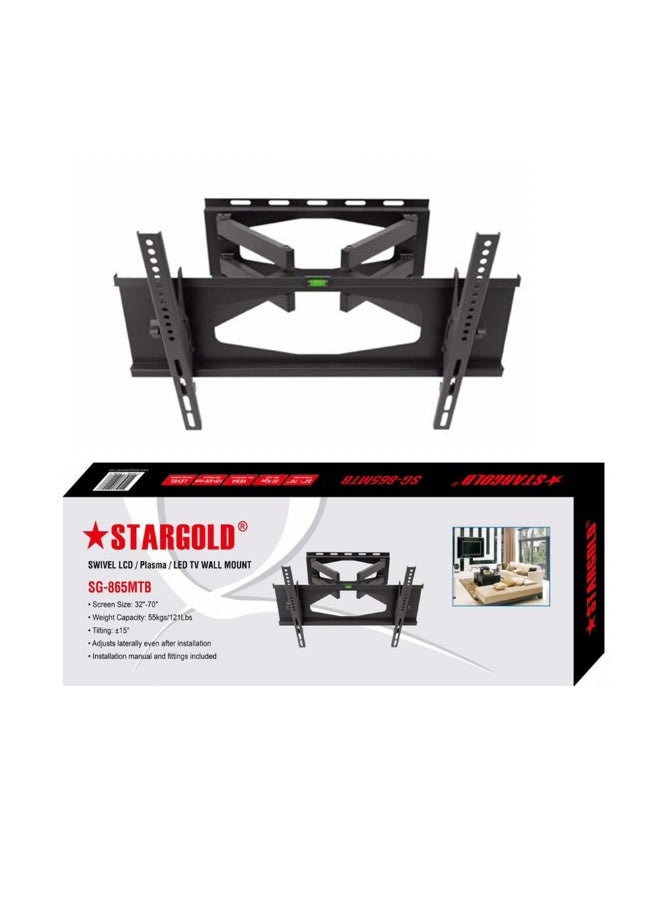 ستارجولد حامل جداري دوار كامل الحركة لشاشة LCD LED منحنية مقاس 32-80 بوصة - Image 2