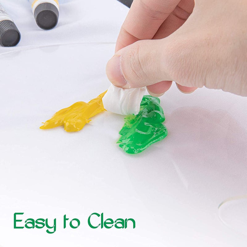 KABEER ART 14" X 8" Clear Transperant Acrylic Kidney Shape Drawing Palette - Image 3