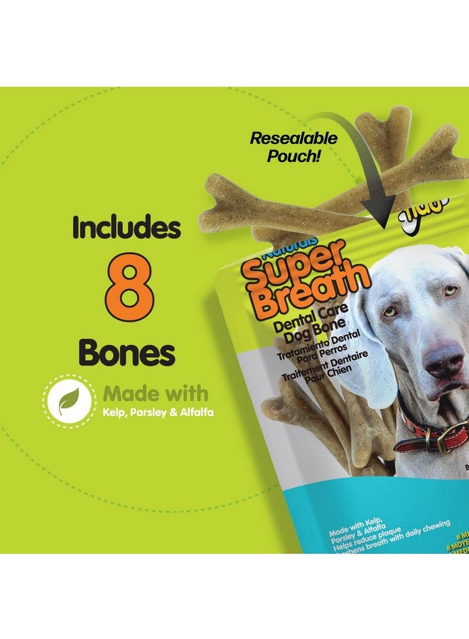 Fido Super Breath Dental Care Bones for Dogs - 8 Count Medium Dog Dental Treats for Medium Dogs (Made in USA) - Tasty Dog Dental Chews Help Reduce Plaque, Tartar Buildup, and Freshens Breath - Image 4