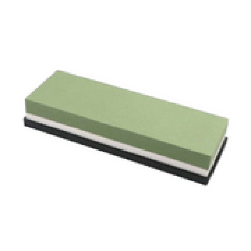 Stone Sharpener: 180X60X30mm 1000G Double-Sided 1000/4000 Grit - Durable Green & White Corundum Stone Sharpener With Bamboo Base Holder & Correction Stone for Kitchen Outdoor Knives & Scissors - Image 1