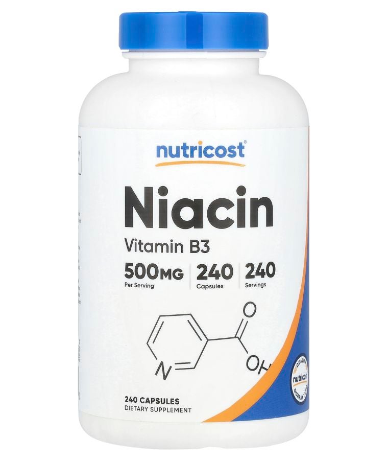 Niacin 500 mg 240 Capsules