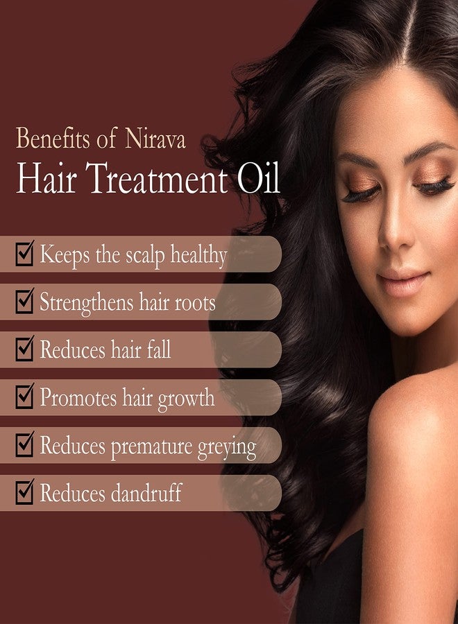 NIRAVA AYURVEDA زيت نيرفا أيورفيدا لعلاج الشعر | يقوي جذور الشعر، ويقلل من الشيب المبكر وتساقط الشعر | مع الصبار وزيت السمسم | طبيعي 100% - Image 3