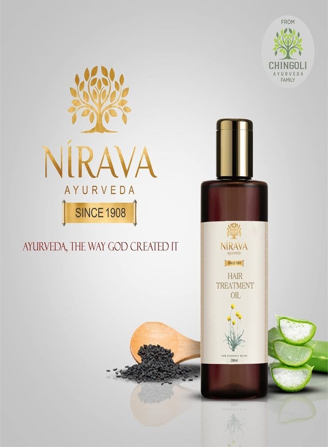 NIRAVA AYURVEDA زيت نيرفا أيورفيدا لعلاج الشعر | يقوي جذور الشعر، ويقلل من الشيب المبكر وتساقط الشعر | مع الصبار وزيت السمسم | طبيعي 100% - Image 5