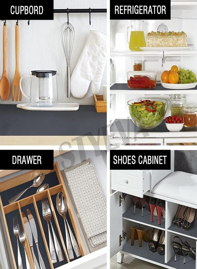 STYEVA Anti-Slip Mat for Kitchen, Drawer & Cabinet Liners, Non-Slip Shelf Liner, Super Strong Food-Grade EVA, Washable, BPA-Free, Water Resistant, Round Dot,1mm Thickness, 50 cm x 1.5 m - Image 5