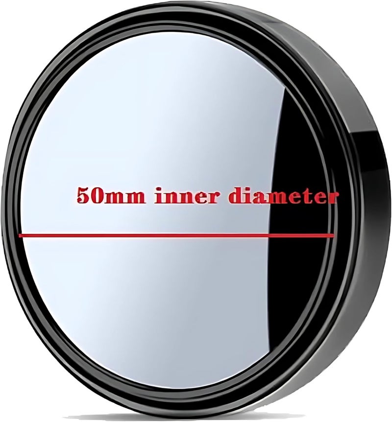 Biki Blind Spot Mirror HD Glass Frameless Convex Rear View Mirror, 5 cm Round, Pack of 2 - Image 3