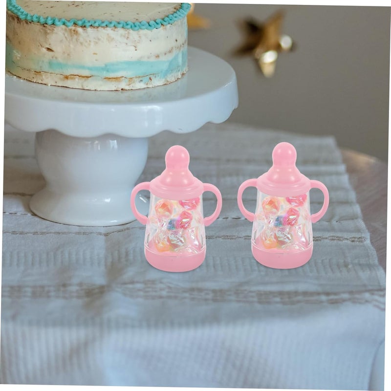 SOPOTUTU 10pcs Bottle Candy Favor Boxes for Weddings Showers and Birthdays Transparent Bottles for Party Decorations and Treats - Image 5