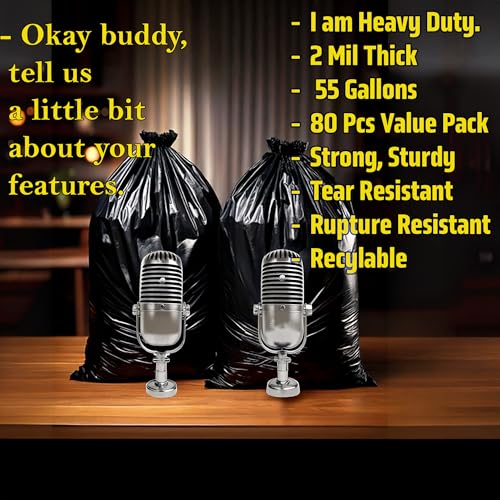 DIVISIONAL 80 Count | Contractor Garbage Bags | 55 Gallon Contractor Bags Heavy Duty | 2 Mil | Heavy Duty Contractor Bags | Contractor Trash Bags | Heavy Duty Trash Bags - Image 4