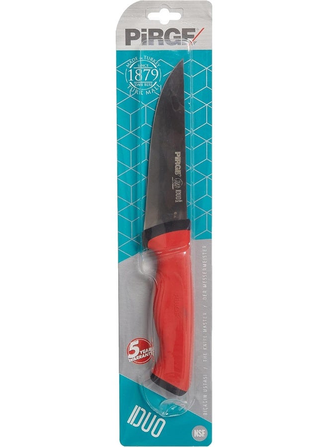 بيرج سكين مطبخ تركي بشفرة 14.5 سم – أحمر × أسود - Image 4