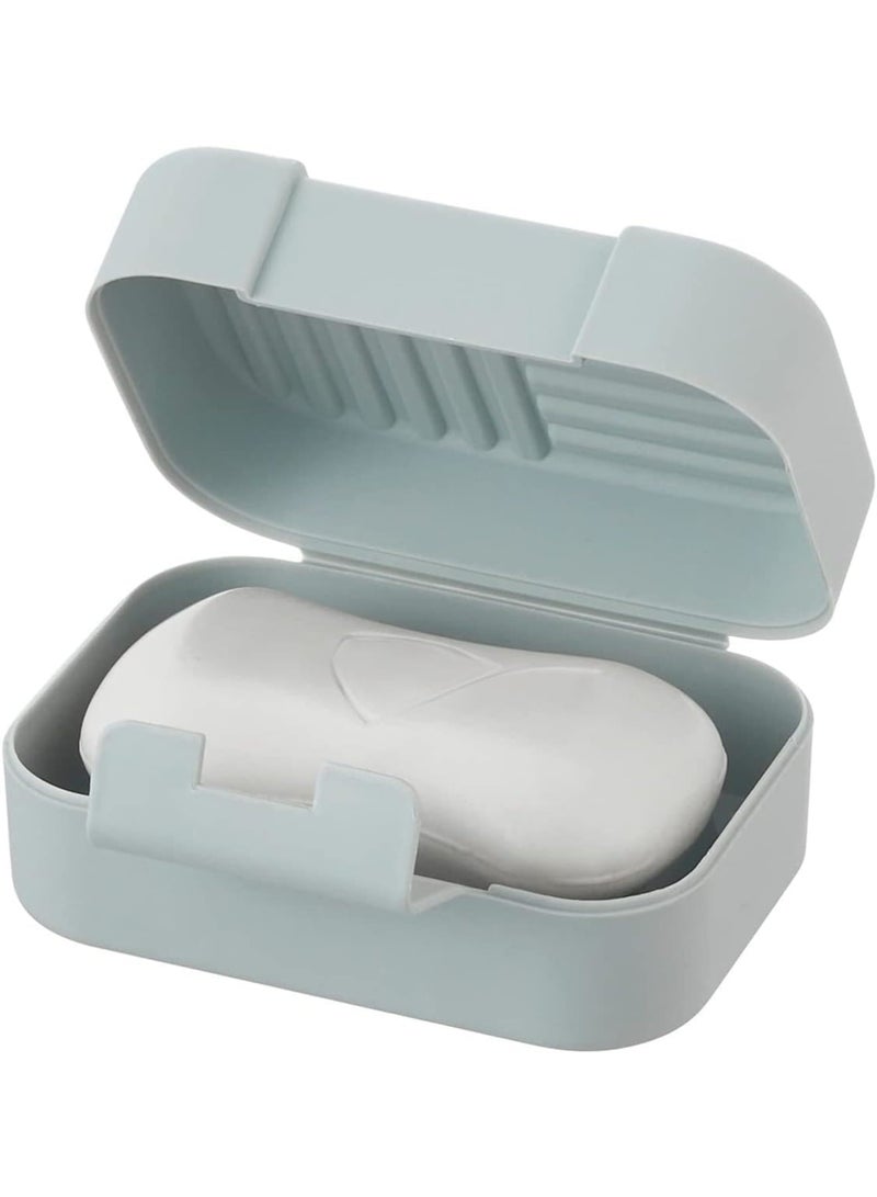 Luckam Travel Soap Container, Portable Bar Soap Holder with Leakproof Lid, Durable Plastic Saver Case for Travel, Camping, Gym, Hiking, Bathroom and Outdoor Use, Blue, 2 Pack - Image 5