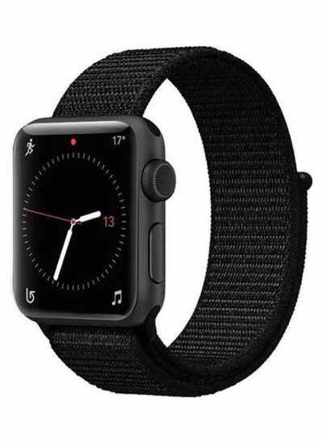 Generic - Bracelet Nylon For Apple Watch 42 MM Black - Image 1