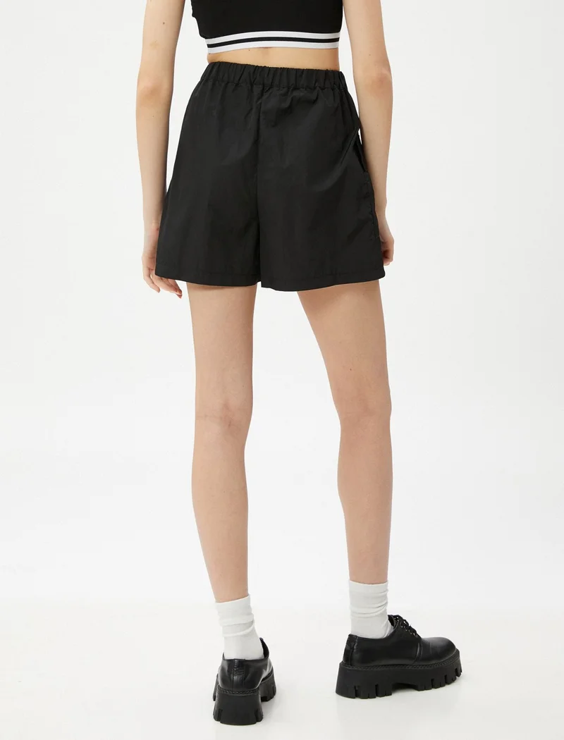 كوتون Mini Shorts Skirt with Cargo Pocket and Cover