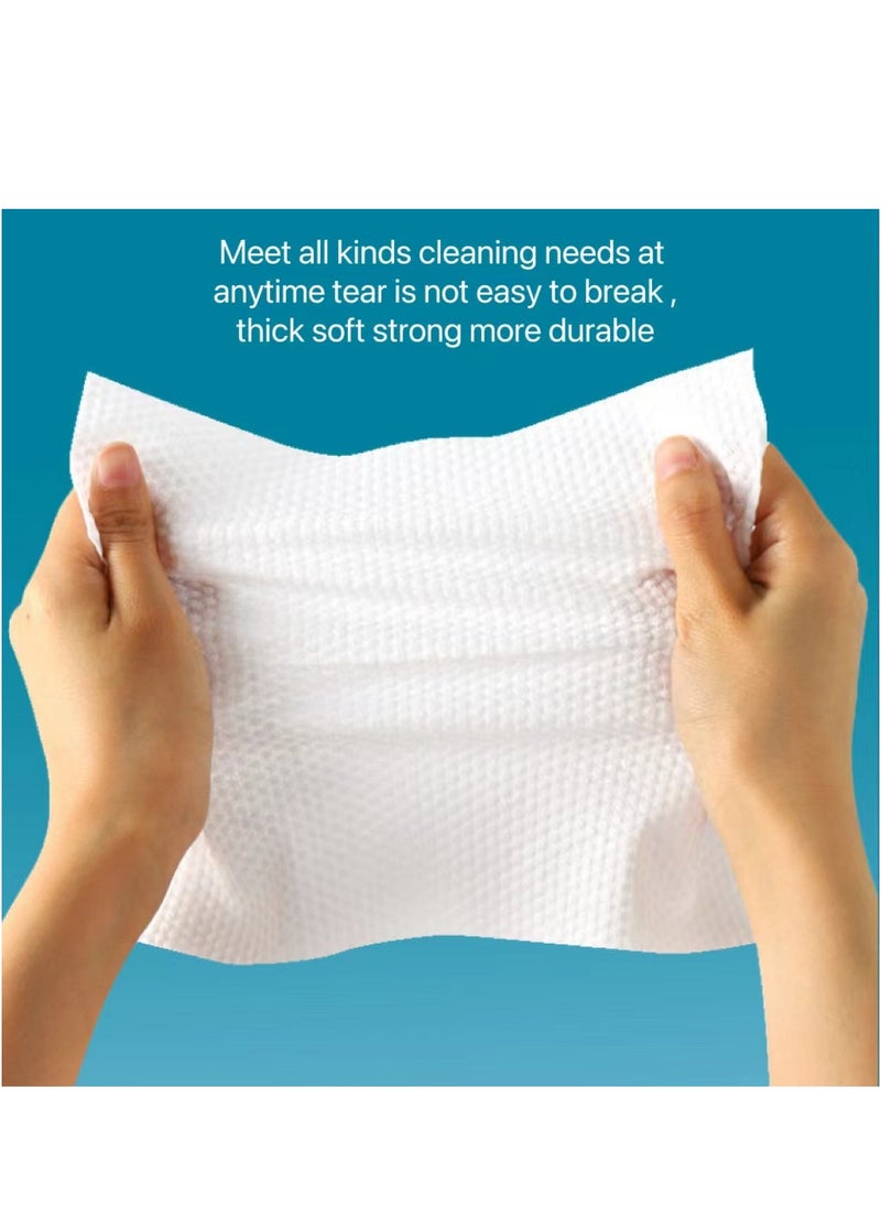 Generic 1(package) Disposable  Face Towel，Ultra Soft Facial Tissue Towel， Dry Wet Dual Use Facial Tissue for Baby, Deeply Cleansing Make Up Thick Face Towel ,Gentle Makeup Removal, for Sensitive Skin Convenient ,for Outings and Travels  - Image 2