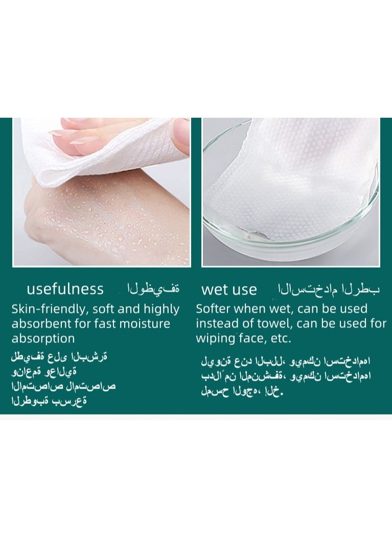 Generic 1(package) Disposable  Face Towel，Ultra Soft Facial Tissue Towel， Dry Wet Dual Use Facial Tissue for Baby, Deeply Cleansing Make Up Thick Face Towel ,Gentle Makeup Removal, for Sensitive Skin Convenient ,for Outings and Travels  - Image 4