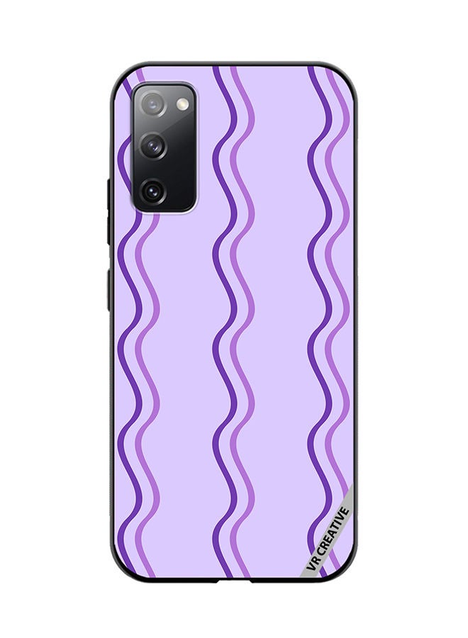 VR CREATIVE Protective Case Cover For Samsung Galaxy S20 FE 5G Strips Design Multicolour - Image 1