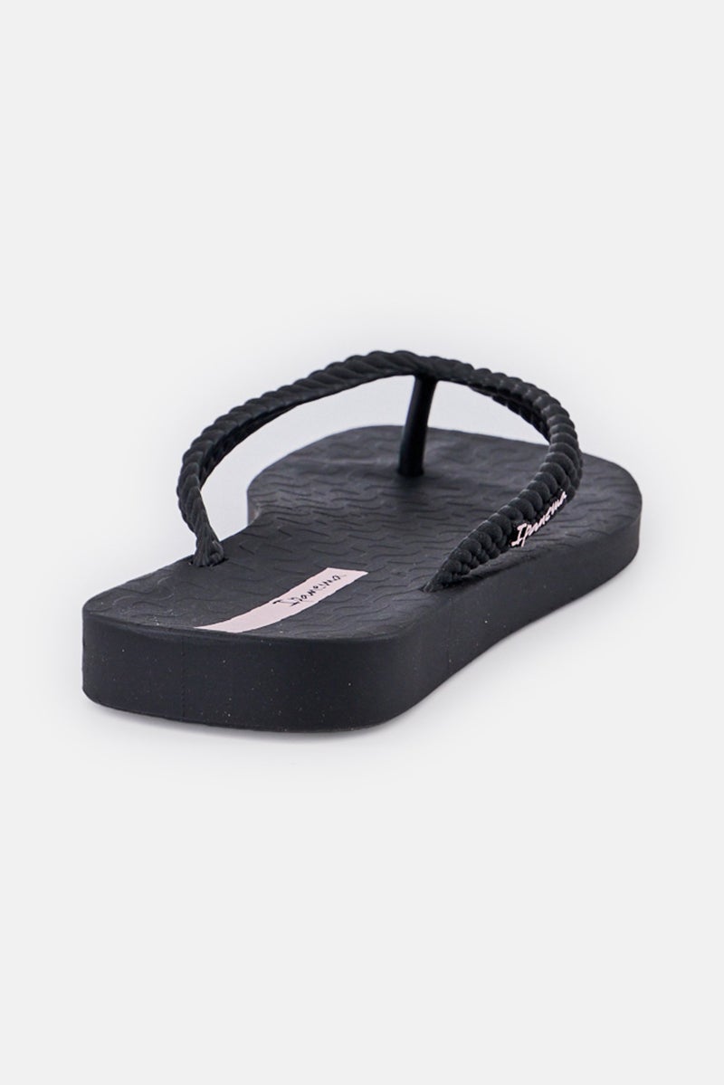Ipanema Women Brand Logo Slip On Slippers, Black - Image 3