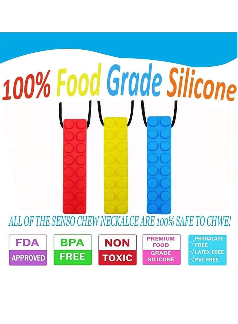 Gonice Made from Food Grade Silicone Necklace Sensory Chewy Sticks Set for Kids Teething, Autistic - Image 4