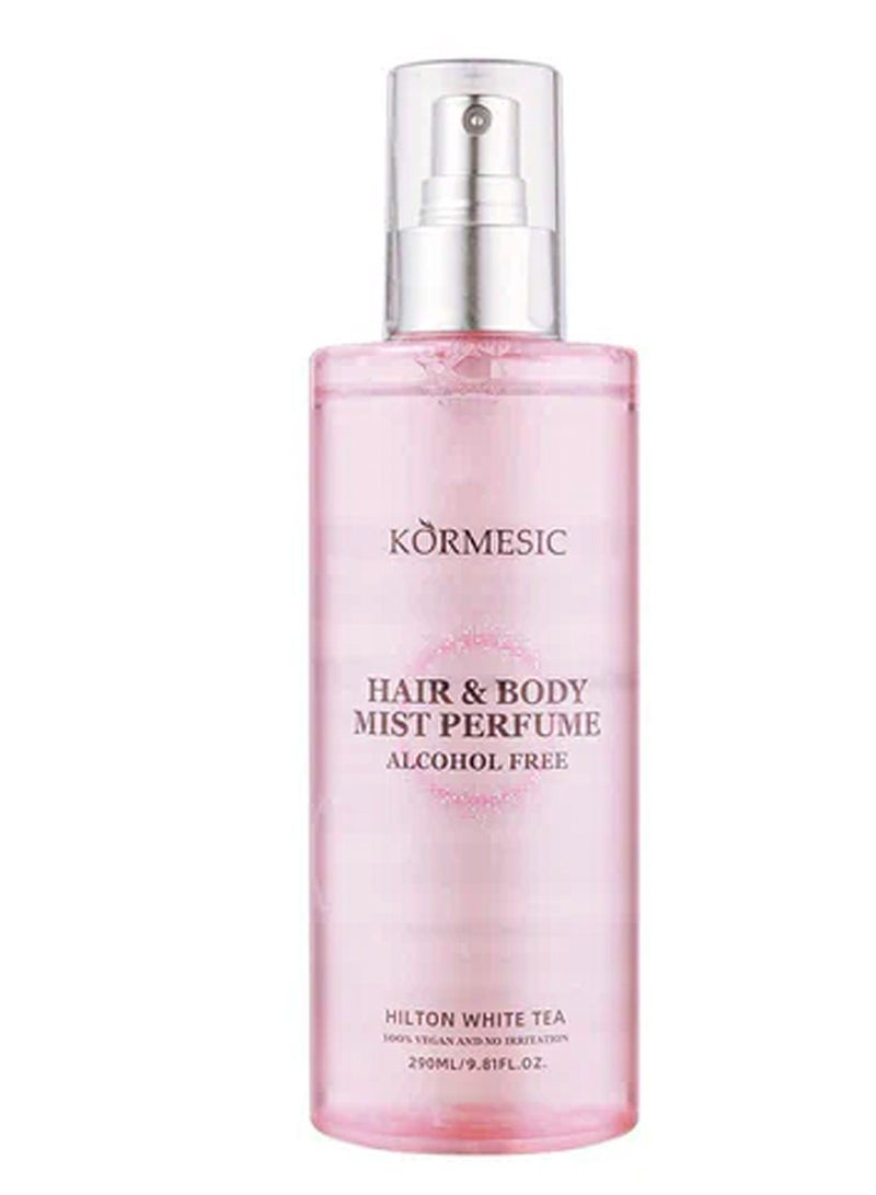 Kormesic معطر للشعر والجسم خالي من الكحول هيلتون وايت تي 290 مل - Image 1
