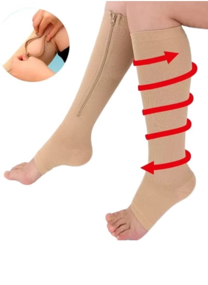 Medical Compression Leg Brace with Zipper for Easy Control 2 Pairs - pzsku/ZDF3A138C44B4AD9625BDZ/45/_/1732760353/4efba69e-c706-4f06-8195-5a30a6102009