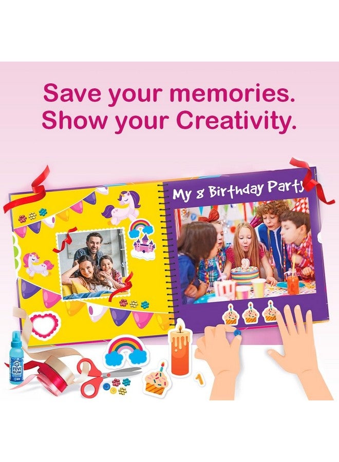 راتاناز مجموعة أدوات RATNA'S Unicorn Scrapbook DIY للفنون والحرف اليدوية، هدية مثالية للفتيات والأولاد من سن 5 سنوات فما فوق - Image 3