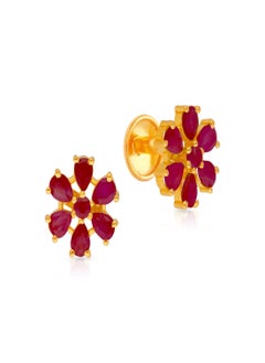 Malabar Gold and Diamonds 22 Carat 916 Purity Precia Gemstone Earrings PJRGGEN009ER5Y  - Image 1