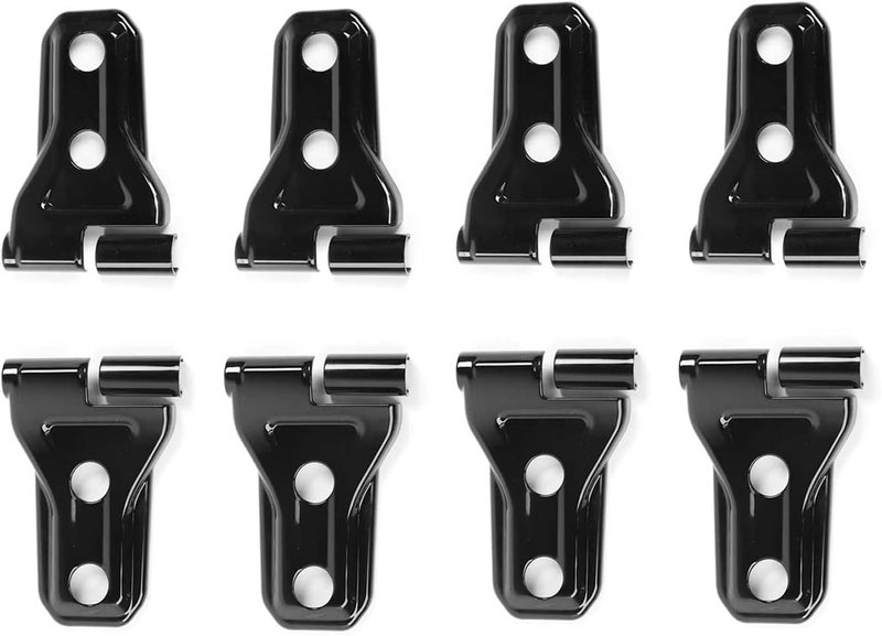 RT-TCZ Door Hinge Cover Trim for Jeep Wrangler JL JLU & Gladiator JT 2018-2024, Black, 8 Pack - Image 5