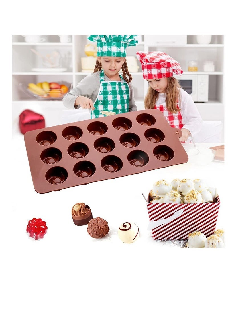 general 4 Packs Silicone Molds for Chocolate, Food Grade no-stick Baking, candy and butter Mold with different shape - Image 5