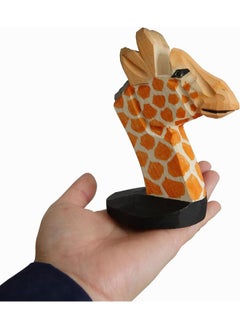 Generic Wood Handcarved Animal Glasses Stand Sunglass Holder Display Desktop Eyeglassed Holder Holiday Decoration Gift for Home Office（Giraffe）  - Image 5