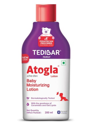 Atogla Baby Lotion 200ml from Tedibar Family | No. 1* Pediatrician prescribed Moisturising Lotion- By Torrent Pharma - pzsku/ZDF3A59CB298C8203B913Z/45/1744183388/d697a7d0-3fd1-48dc-9bd0-28be85bf1da4