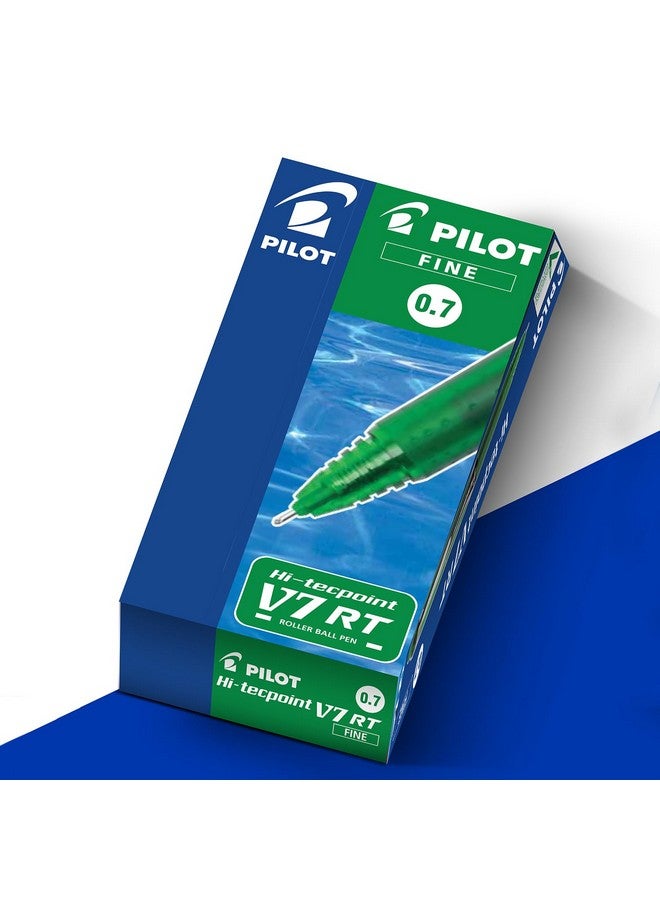 بايلوت قلم حبر جاف بايلوت هاي-تيك بوينت V7 RT، برأس رفيع، 0.7 مم، حبر سائل نقي، قابل للسحب، بمقبض مطاطي مُغَيَّر | حبر أزرق، عبوة من 12 قلمًا - Image 4