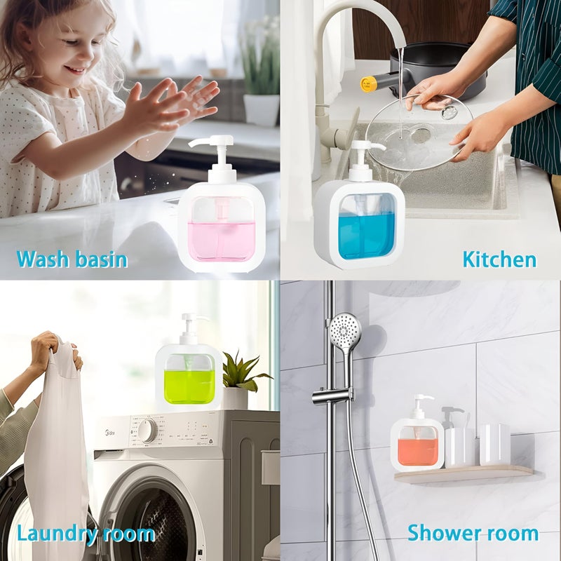 Dustex Dustex 300ml Plastic Empty Hand Liquid Soap Dispenser Bottle | Handwash Bottle for Wash Basin | Refillable Shampoo Lotion Bottle with Pump Head, Ideal for Kitchen Bathroom & Sink or Shower  - Image 4