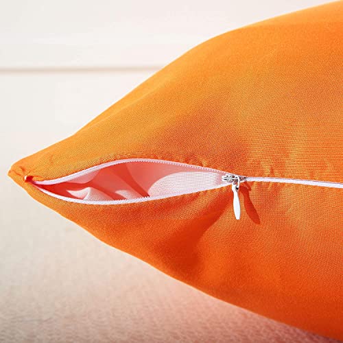 Cottonfry Ultra Soft Velvet Body Pillow Cover/Case Pillowcase with Hidden Zipper, Zippered Body Pillow Case (Orange, 20x54) - Image 4