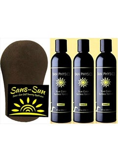 True Color Tanner (3 Pack) w/Tanning Mitt by Sans-Sun
