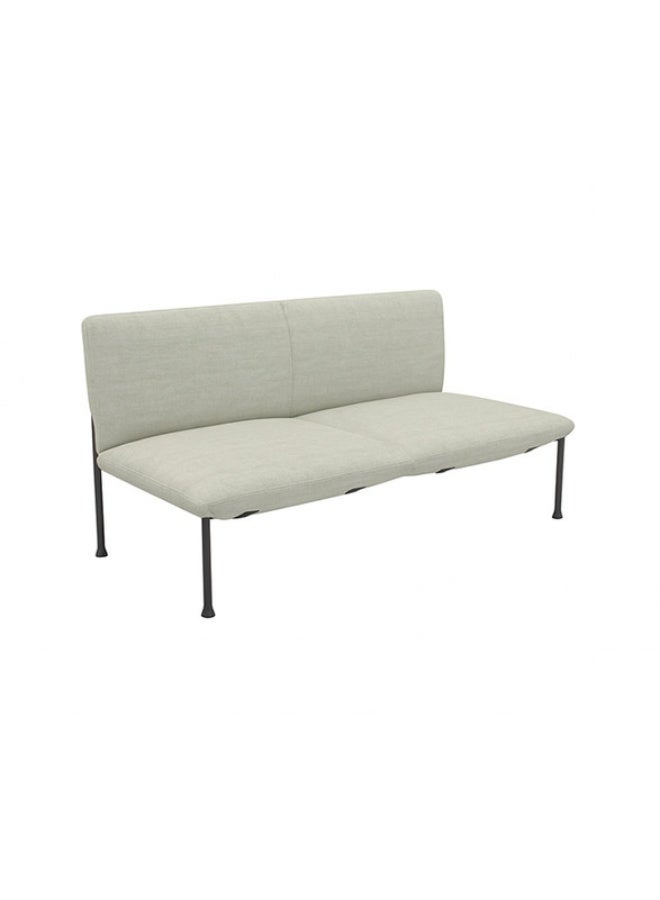 YI ONE 2-Seater Armless Sofa – Modern Fabric Reception Sofa with Steel Frame & High-Density Foam for Office, Lounge & Home Use – Comfortable No-Arm Waiting Room Couch (147 x 73.5 x 75 cm) - Image 5