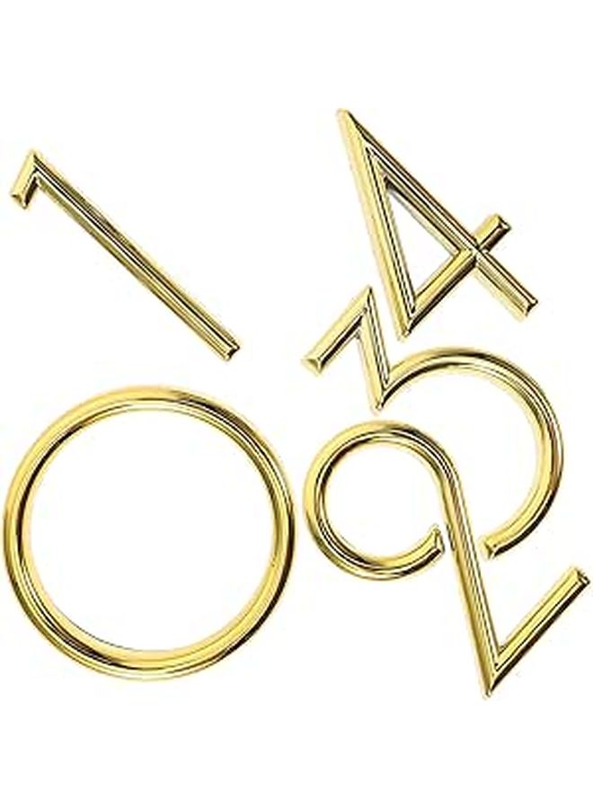 Self Adhesive House Numbers 5 Pack Modern Address Signs For Doors And Mailboxes - Image 1