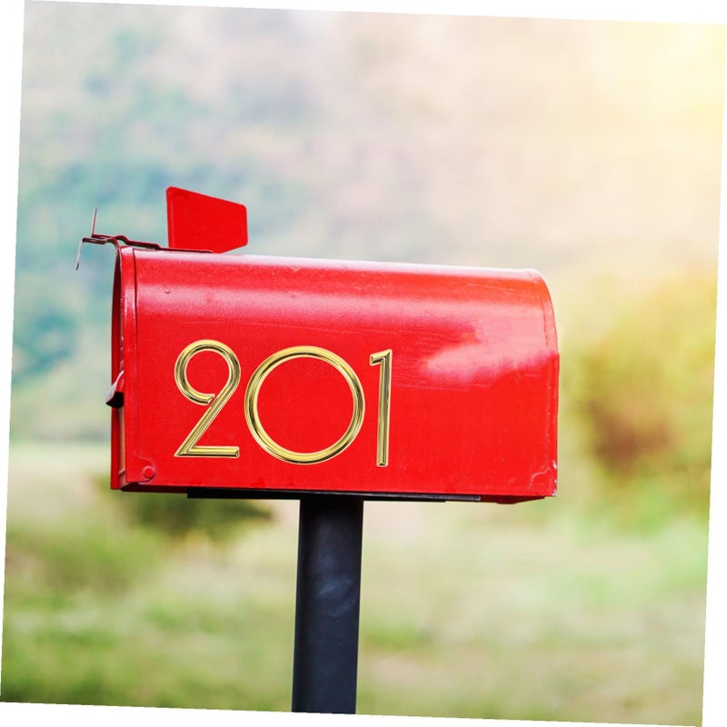 Self Adhesive House Numbers 5 Pack Modern Address Signs For Doors And Mailboxes - Image 5